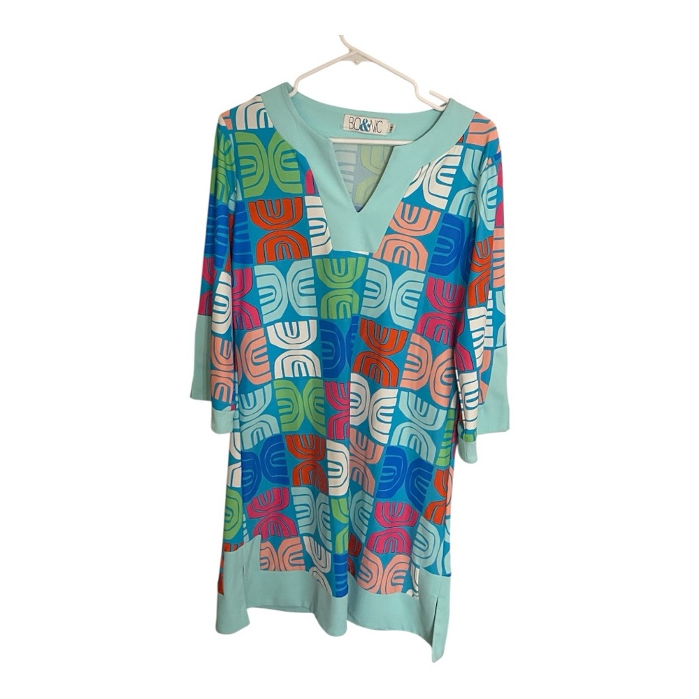 Colorful Geometric Pattern for Dress BO&NC